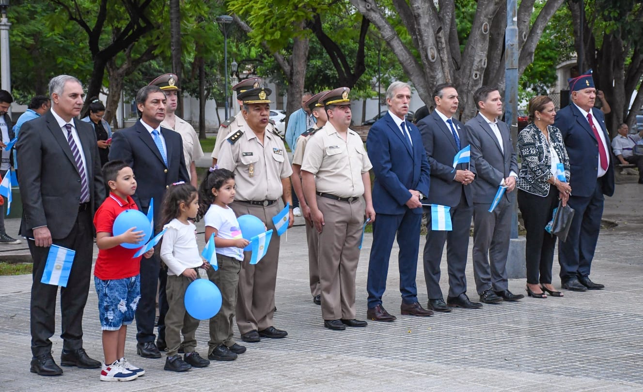 Autoridades municipales participaron del acto por el 246°aniversario del natalicio del General San Martín
