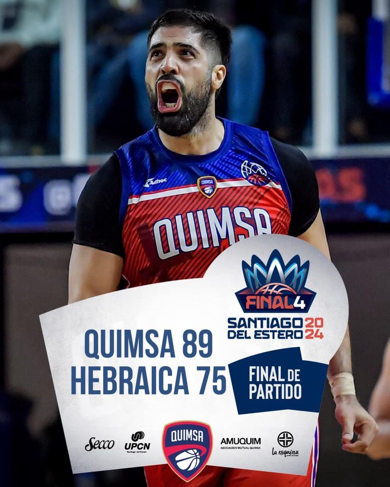 QUIMSA  A LA FINAL: DEJÓ EN EL CAMINO A HEBRAICA MACABI Y DEFINE JUNTO A FLAMENGO AL CAMPEÓN DE LA BCLAMERICAS.