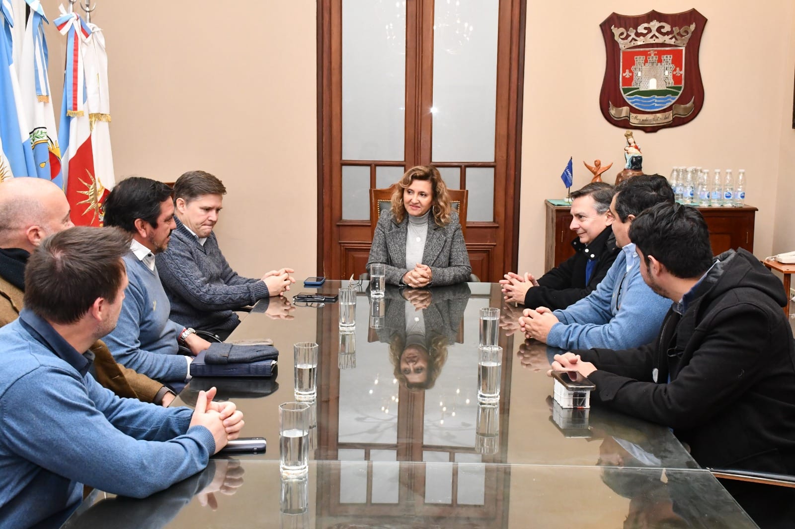 La Ing. Fuentes recibió a la nueva comisión directiva de la Unión Santiagueña de Rugby