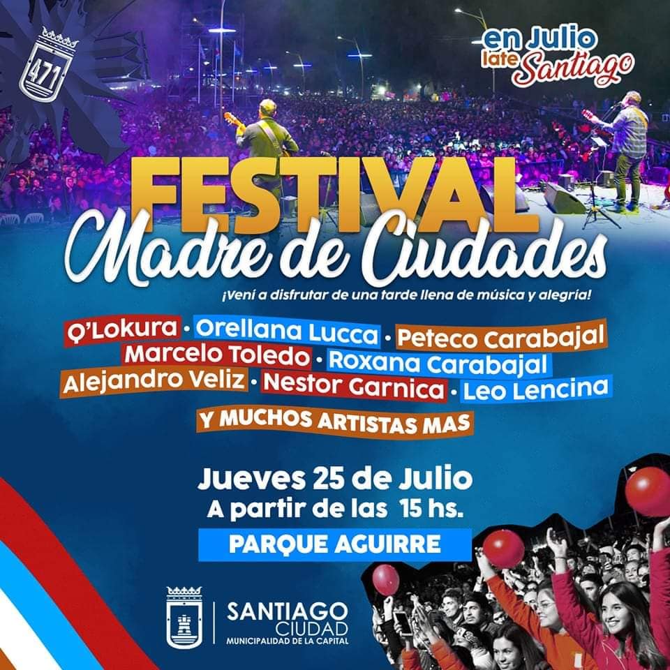 FESTIVAL MADRE DE CIUDADES 471 AÑOS: SEGUILO EN VIVO POR NUESTRA WEB O ESCUCHALO POR LA APP DE RADIO19