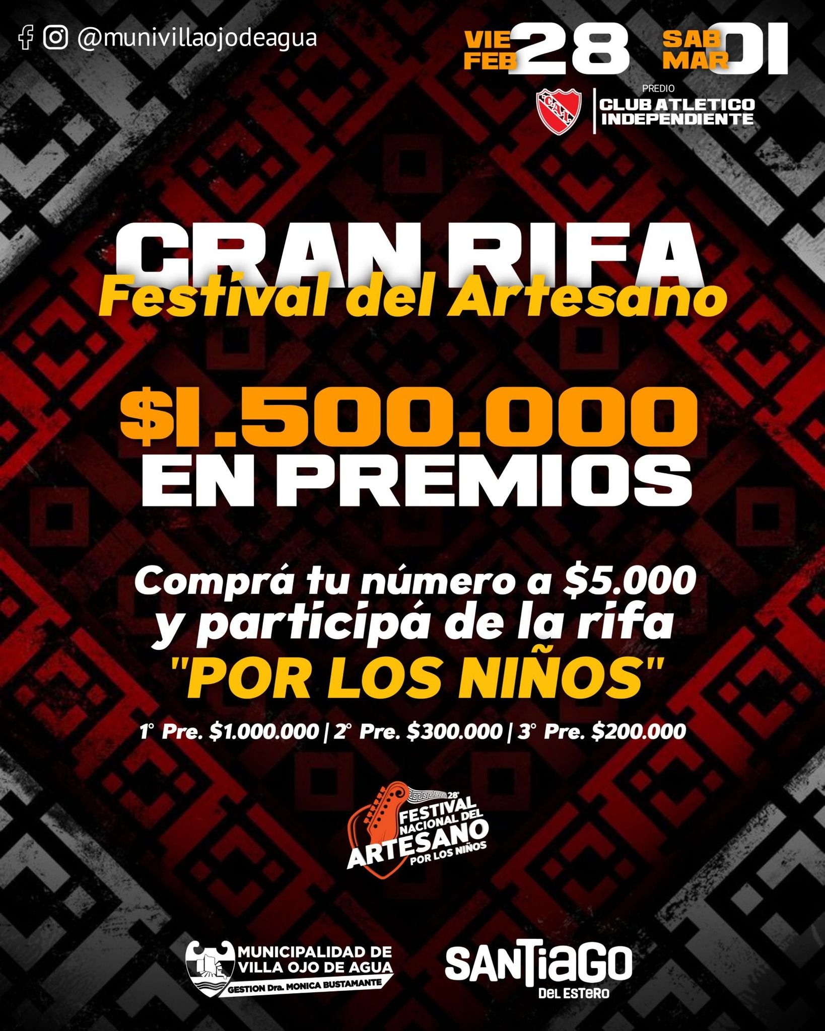 GRAN RIFA DEL FESTIVAL DEL ARTESANO